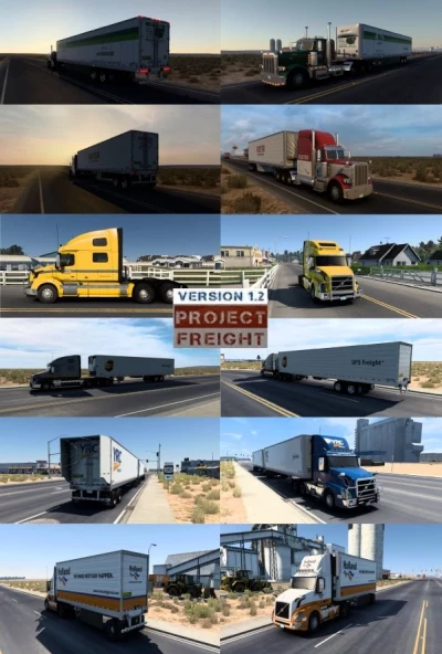 Project Freight v1.2 (SKINS ONLY for Truck and Ownership Box Trailers) for ATS 1.40