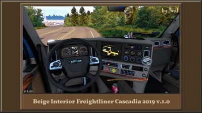 Beige Interior for Freightliner Cascadia 2019 v1.0