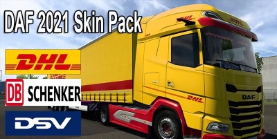 ETS2 DAF 2021 Skin Pack 1.40.x