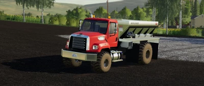 Freightliner 108SD with New Leader L4330G4 Lime / Fertilizer Spreader v1.0