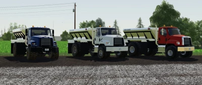 Freightliner 108SD with New Leader L4330G4 Lime / Fertilizer Spreader v1.0