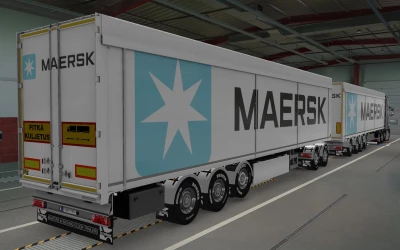SKIN KRAKER WALKINGFLOOR MAERSK WHITE BY RODONITCHO MODS 1.40