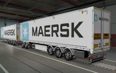 SKIN KRAKER WALKINGFLOOR MAERSK WHITE BY RODONITCHO MODS 1.40