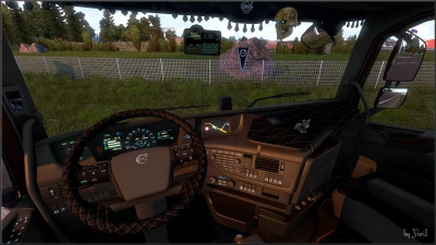 Brown Interior for Volvo FH16 2012 v0.8