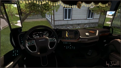 Dark brown interior for DAF XG v0.8