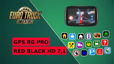 GPS RG PRO RED BLACK HD v7.1