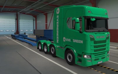 SKIN SCANIA S 2016 8X4 EVERGREEN GREEN BY RODONITCHO MODS 1.41