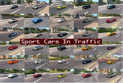 Sport Cars Traffic Pack (ATS) by TrafficManiac v8.6.2