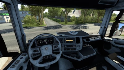 CUSTOMIZABLE SCANIA NEXT-GEN GREY-CARBON DETAILED INTERIOR 1.41