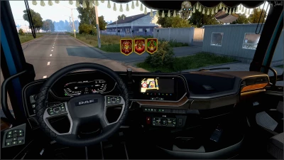 Dark brown interior for DAF XG v0.9