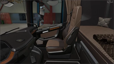 Dark brown interior for DAF XG v0.9