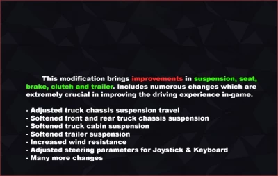 [ETS2] Dynamic Suspension V6.3.5