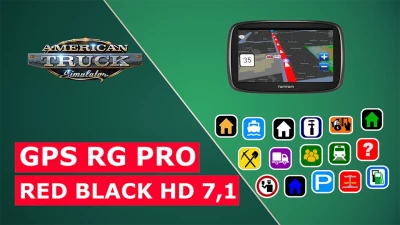 ATS GPS RG PRO  RED BLACK HD v7.1