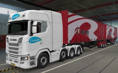 SKIN SCANIA S 2016 8X4 CASAREDO BY RODONITCHO MODS 1.41