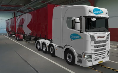 SKIN SCANIA S 2016 8X4 CASAREDO BY RODONITCHO MODS 1.41