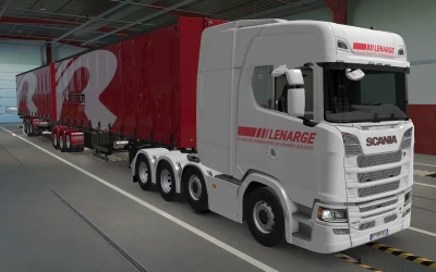 SKIN SCANIA S 2016 8X4 LENARGE BY RODONITCHO MODS 1.41