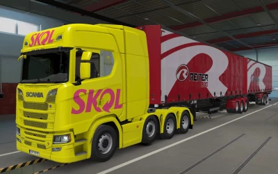 SKIN SCANIA S 2016 8X4 SKOL BY RODONITCHO MODS 1.41