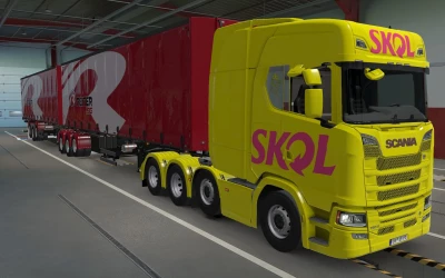 SKIN SCANIA S 2016 8X4 SKOL BY RODONITCHO MODS 1.41