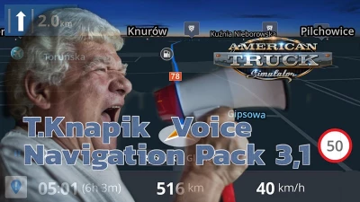 T.Knapik Voice Navigation Pack ATS v3.1