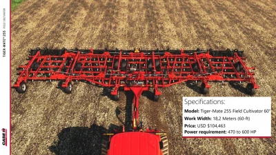 Case IH Tiger-Mate 255 Field Cultivator v1.0.0.1