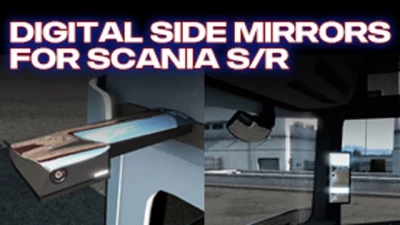 Digital side Mirrors for Scania S&R v3.0