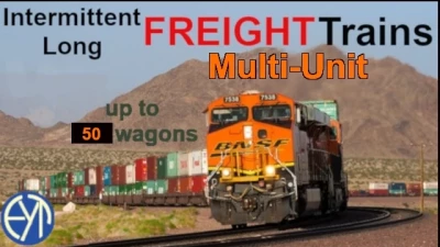 Intermittent Long MU FREIGHT Trains 1.41