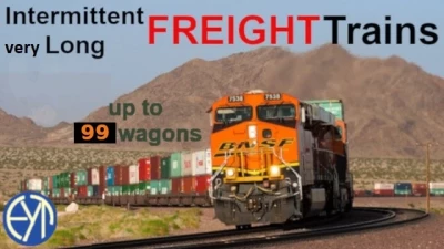Intermittent very long FREIGHT Trains (up to 99 wagons) 1.41