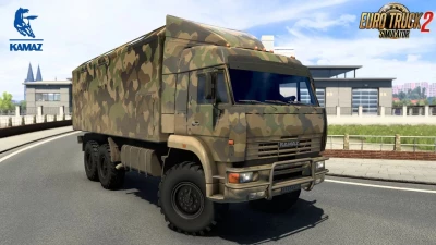 Kamaz 5460 / 6460 / 65201 / 65117 / 4326 / 65221 / 6350 / 43118 + Trailer v7.4 for ETS2 1.41.x