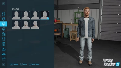 Look at the new character creator in Farming Simulator 22!