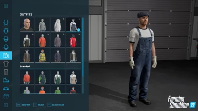 Look at the new character creator in Farming Simulator 22!
