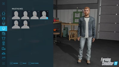 Look at the new character creator in Farming Simulator 22!
