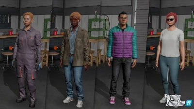 Look at the new character creator in Farming Simulator 22!