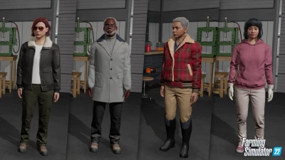 Look at the new character creator in Farming Simulator 22!