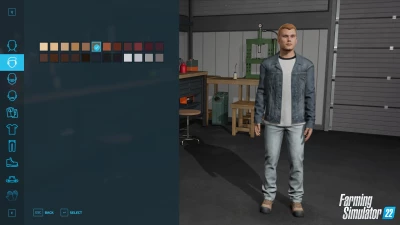Look at the new character creator in Farming Simulator 22!