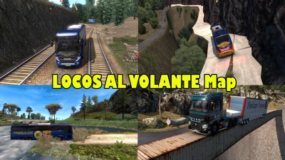 Map LOCOS AL VOLANTE (Extreme Route) v2.0 ETS2 1.40