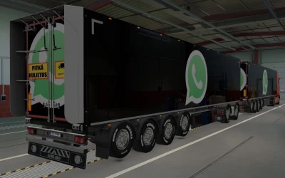 SKIN OWNED TRAILERS SCS WHATSAPP BLACK BY RODONITCHO MODS 1.41