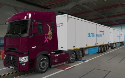 SKIN SCS TRAILERS BRITISH AIRWAYS BY RODONITCHO MODS 1.41