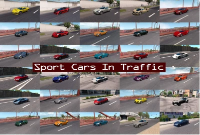 Sport Cars Traffic Pack (ATS) by TrafficManiac v8.9