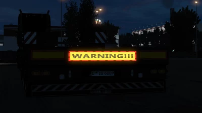 Electronic Warning Sign for Own trailer v1.2