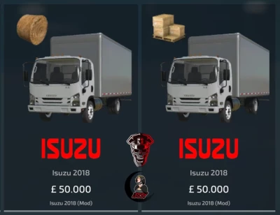 Isuzu NPR 2018 (AUTOLOAD) Pallets And Bales v1.1.0.0