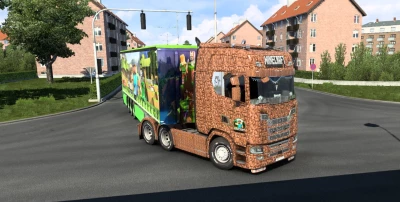 Minecraft Scania S & Trailer Skin 1.43