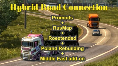 Promods / RusMap /Poland Rebuilding / Roextended Road connections 1.43