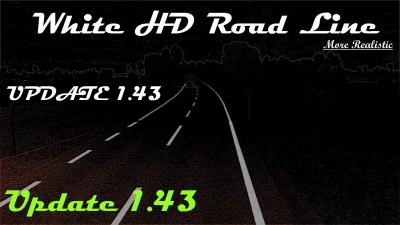White HD Road Line v3.0