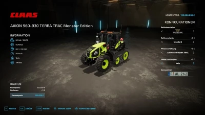 Claas Axion 960TT Monster Energy Edition v1.0.0.0