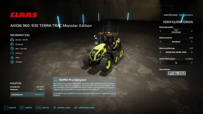 Claas Axion 960TT Monster Energy Edition v1.0.0.0