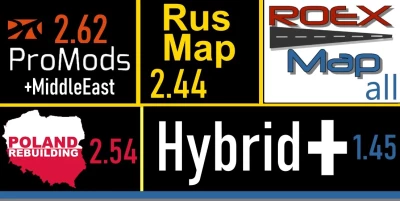 HybridPlus Roex + Promods + Me + Rusmap + PR v3 1.45