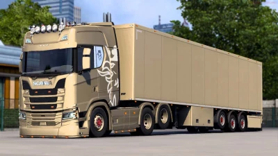 Scania S 2016 6x2 with trailer v1.45