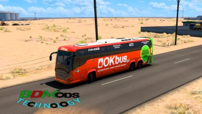 Scania Touring Bus + Interior v2.0 for ETS2 1.42.x