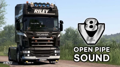 Scania V8 Open pipe w/ Lepidas Team exhaust system v2.0.2