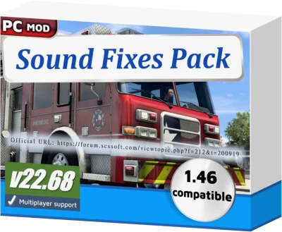 ATS Sound Fixes Pack for 1.46 open beta only v22.68
